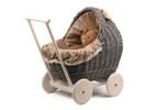 Korbkinderwagen für Puppe provence Lili V.