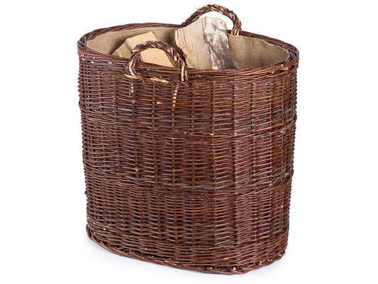 Holzkorb aus Weide mit Jute Madera II. - Weidenkorb