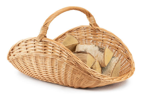 Kaminholzkorb aus Weide Holz II.