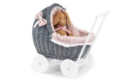 Korbkinderwagen für Puppe provence Lili III.